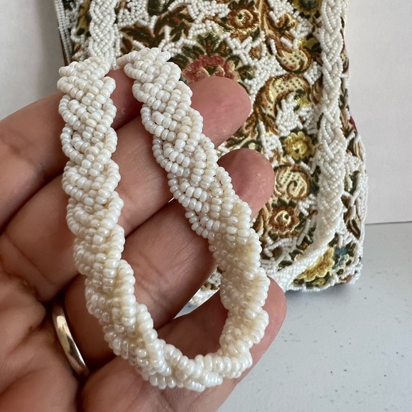 Walborg Vintage Beaded Tapestry Kiss-Lock Shoulder/Crossbody + Coin Purse - Picture 5 of 14